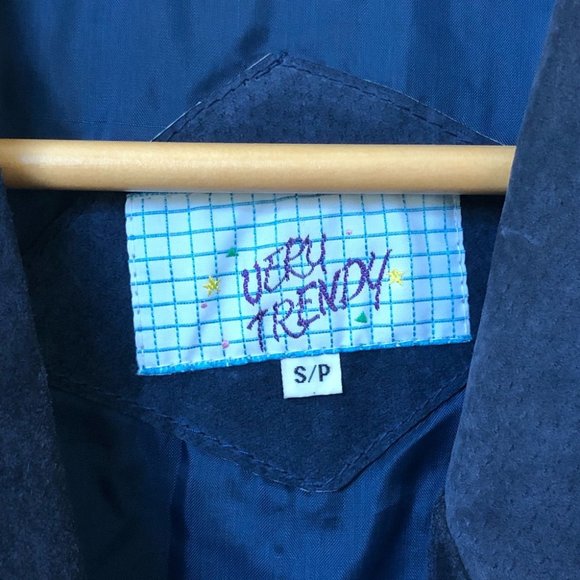 Vintage 80's Very Trendy Coloured Suede Southwestern Cropped Jacket - Picture 9 of 10